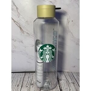 Starbucks CU‎ Colorado University Clear Tumbler Bottle Black Gold 2022 With Lid